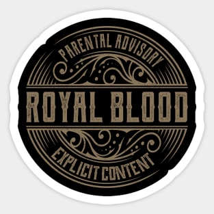 Royal Blood Vintage Ornament Sticker